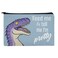 Velociraptor Feed Me and Tell Me I'm Pretty Dinosaur Funny Makeup Cosmetic Bag Organizer Pouch
