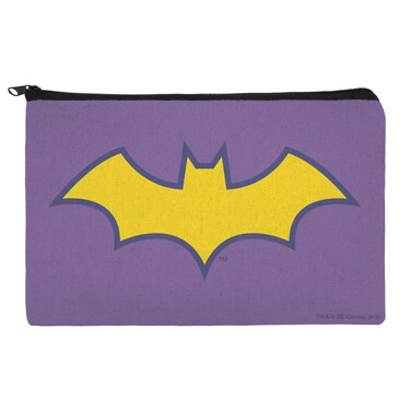 Batman Batgirl Logo Makeup Cosmetic Bag Organizer Pouch