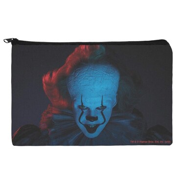 IT: Chapter 2 Blue Pennywise Makeup Cosmetic Bag Organizer Pouch