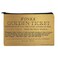 Willy Wonka and the Chocolate Factory Golden Ticket Makeup Cosmetic Bag Organizer Pouch