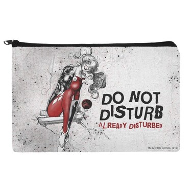 Harley Quinn Already Disturbed Makeup Cosmetic Bag Organizer Pouch
