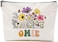 Omie Wildflowers Gifts For Mother's Day Makeup Bags - Omie Flower Gift Bags - Mom Birthday Gifts - Travel Cosmetic Bag For Birthday
