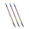 GSHLLO 3 Pcs Stainless Steel Double Sided Nail Sticks Nail Art Cuticle Pusher Fingernail Cuticle Remover Nail Point Drill Pen Manicure Pedicure Tool