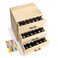 Essential Oil 90 Slots Storage Box Wooden Essential Oils Display Organizer Stand Holder for 15 ml Bottles Nail Polish Collection.