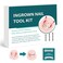 Titanium Alloy Silicone Ingrown Correction Tool Kit,Ingrown Toenail Treatment,Ingrown Toenail Removal Kit,Designed for Ingrown Nail Repair,Ingrown Toenail Corrector,Applicable to most sizes