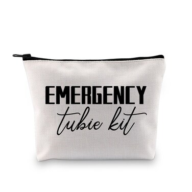 Gtube Supply Bag Emergency Tubie Kit Emergency G-Tube Supplies Gtube Gift Feeding Tube Awareness Cosmetic Bag (EMERGENCY tubie kit)