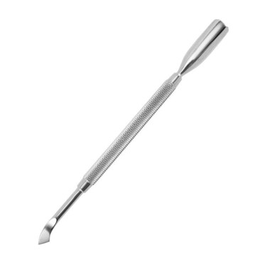 Cuticle Pusher Dual-end Dead Skin Nail Pusher Nail Dirt Cleaner Tool Gel Polish Remover Tool, 420 Stainless Steel, No.04.Pro, Ultra-thin, Silver