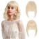 Hairro Clip In Bangs Human Hair 14g #60 Platinum Blonde