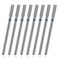 8 Pcs 3/32'' Cuticle Clean Drill Bit Barrel Cuticle Nail Drill Bit Set Electric Nail File Machine Cuticle Bit Diamond Nail Bits Manicure Pedicure Polishing Kit with Case for Nail Salon Manicure