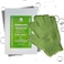 Exfoliating Gloves - Textured Nylon Bath - Shower Body Scrubber Mitt for Women and Men, Loofah-Like Texture, Body Scrub Exfoliator, Dead Skin Removal - Exfoliation Glove - Green - 1 Pair