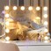 Hasipu Vanity Mirror with Lights and Bluetooth Speaker, 17.7" x 13.8" Hollywood Mirror, Makeup Mirror with 14 Dimmable Bulbs and 10X Magnification, 3 Colors Modes, 360&deg; Rotation, White