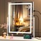 Hasipu Vanity Mirror with Lights, 16" x 20" LED Makeup Mirror, Light up Mirror with Smart Touch 3 Color Modes and Brightness Adjustment, 10X Magnifying Glass,360&deg; Rotation