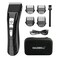 HAUSBELL Cordless Rechargeable Hair Clippers Kit, for Men, Women, &amp; Children, Adjustable 4-Position Blade, 4 Guide Combs, Case Included (Black) (Black)