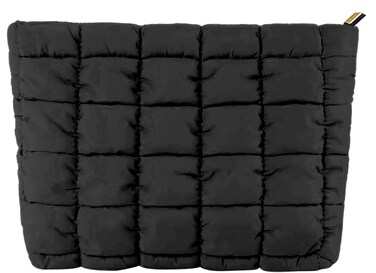 Quilted Makeup Bag, Puffer Cosmetic Bag, Cute Cloud Toiletry Bag, Travel Makeup Bag, Portable Toiletry Organizer Pouch, Makeup Pouch Cosmetic Storage Bag for Women (Pink)