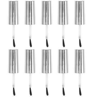 Healeved 10PCS Nail Polish Brushes Nail Polish Bottle Caps with Brush Nail Polish Bottles Replacement Brush Dip Nail Replacement Brushes Gel Liquid Brushes