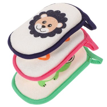 3 Pcs Children's Bath Sponge Foam Body Scrubber Soft Foam Scrubber Kids Shower Sponge Body Bath Sponge Frog Bath Sponge Scrubber Body Newborn Sponge Absorb Water Bathtub Baby