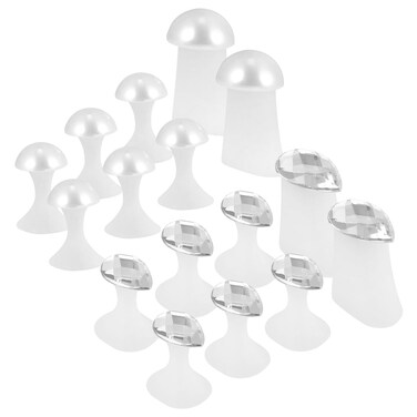 HEALLILY 2 Set Toe Separator Nail Polish Toe Spacers Rhinestone Individual Fingers Nail Stretchers Polish Guards Pedicure Tool 1