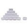 New, Empty, Clear, 10 Gram Plastic Pot Jars, Cosmetic Containers for Eyshadow Makeup Nail Powder(100 Pcs) by Healthcom