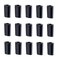 15 Pcs 0.5 Oz Plastic Deodorant Containers 15ml Oval Lip Balm Tubes Twist-up Filling Stick Refillable Empty Plastic Tube for Lipstick Crayon Chapstick DIY Lipstick Solid Deodorant Bar(Black)