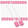 Healvian 250 Pcs Disposable Oral Swabs Swabs Mouth Swabs for Elderly Disposable Oral Sponge Swabs Teeth Cleaning Mouth Swabs for Mouth Cleaning Oral Care Health, Pink