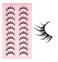 Manhua Lashes, 10 Pairs Natural Anime-Inspired - Faux Mink, Wispy Style for a Korean Japanese Manga Look