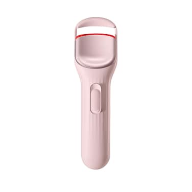 Heated Eyelash Curler Pro, 149F/167F Heat Settings, Food-Grade Silicone Pad, Rechargeable 600mAh Battery (Light Pink)