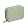 Hekyip Rectangular Beauty Bag, Small Travel Makeup Bag for Purse, Portable Waterproof Cosmetic Pouch for Girls Women (Rectangular Green)