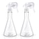 Plastic Spray Bottles 10.5oz/300ml 2 Pack Empty Spray Bottle Heavy Duty Spraying Bottles Mist Water Bottle for Cleaning Solutions, Plants, Pet, Essential Oils, Hair, Cooking