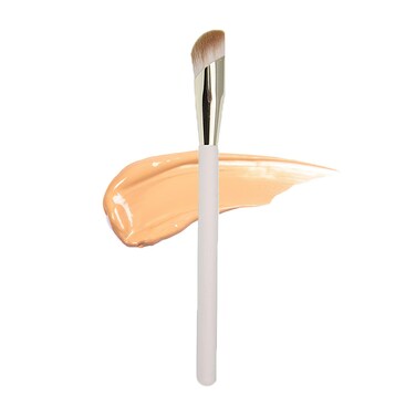 Beauty Angled Under Eye Concealer Brush, Foundation Concealer for Dark Circles, Finger Shape Nose Contour Makeup Brush for Liquid and Cream Blending and Diffusing, Under Eye Powder Brush.