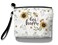 Hglian Bee Makeup Bag Inspirational Cosmetic Toiletry Organizer Bags Cute Sunflower Zipper Pouch for Purse Birthday Gifts for Women Girls-Bee Happy