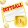 Hillban 2 Pcs Softball Team Gifts Makeup Cosmetic Bags Snack Goodie Bags Clear Toiletry Zipper Pouch Chenille Letter Travel Purse Softball Accessories for women Stuff Sport Party Storage case