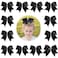 Hipheer 12Pcs 8" Large Black Cheer Bows with alligator clips for Teen Girls Softball Cheerleader Sports
