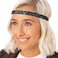 Hipsy Women's Adjustable No Slip Bling Glitter Skinny Cute Headband (Skinny Peacock Bling Glitter)