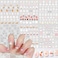 Easter Nail Art Stickers 3D Self-Adhesive Nail Decals Easter Rabbit Carrot Flower Design Nail Supplies Cute Easter Cartoon Nail Sticker for Women Girls Holidays Acrylic Nail DIY Decorations 6Sheets