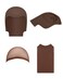 Hoedia 2-Pack Latex Bald Cap with 2 PCS Wig Caps for Adults Women Men, Cosplay Costume Accessories for Halloween Party, Dark Brown