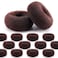 HOFASON Hair Bun Maker Donut 12 Pcs, Medium Sock Bun Doughnuts for Ballet Style Buns, Long Hair Accessories Bulk Ring Shaper for Women and Girls (Size M / 2.75 Inch, Brown)