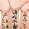 240 PCS Christmas Temporary Tattoos for Kids, 20 Sheets Christmas Holiday Fake Tattoos for Girls Boys Xmas Party Gifts Crafts Decoration