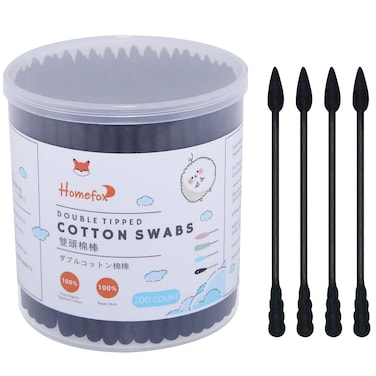 Pink Cotton Swabs Spiral Pointed - 200 Count Organic Cotton Buds Double Side Tightly Wrapped Precision Cotton Tips Paper Stick Soft Gentle Lint-Free Cruelty-Free, Spiral &amp; Pointy (Pink)