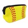 Honbay 1PCS Neoprene Baseball Print Makeup Bag Softball Travel Portable Cosmetic Pouch Bag Waterproof Makeup Organizer Case with Zipper