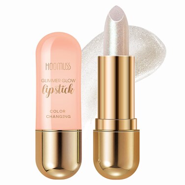 Glimmer Balm Tinted Lip Balm Moisture Hydrate lipsticks PH Lipstick, Color Changing Lipstick Natural Chapstick Glitter Pink Lip Gloss, Pearl