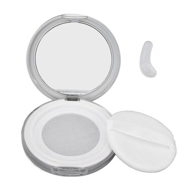 3g Empty Refillable Loose Powder Box, Plastic Loose Powder Compact Container with Powder Puff and Mirror Portable Mini Makeup Loose Powder Puff Box Case Container Holder
