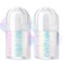 2 Colors Roll-on Body Glitter Gel, Holographic Glitter Gel Under Light for Body, Hair, Face, Body Shimmer Hair Glitter Gel for Rave Accessories Christmas New Year Halloween Makeup (8+12)