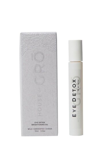 House of Grō EYE DETOX - BRIGHTENING OIL   10ML - Chaga Mushroom Skincare, Eye Detox Roller, Inclusive Clean Beauty For All Ages And Skin Types, For Healthier Looking Skin