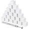 Housoutil 1 Set Soft Nail Art Sponges With Grabbing Pen, Nail Sponges for Ombre, Nail Tool Manicure Accessory Makeup Powder Puffs (50PCS)