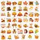 HOWAF 96pcs Fall Temporary Tattoos for Kids, Fall Harvest Face Tattoos for Welcome Fall Hello Autumn Party Decoration Supplies, Autumn Harvest Tattoo Stickers with Pumpkin Scarecrow Design
