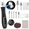 Electric Nail Drill, Professional Manicure Pedicure Kit, Cordless Electric Nail File Set, Rechargeable Pedicure Tools for feet, 10 Speeds Hand Foot Care Nail Drill for -360&deg; LED Light Black