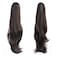 HSPJHTM Ponytail Extension,24" Dark Brown Claw Clip Hair Extensions for Women Straight Hair Piece Synthetic Wavy Pony Tail Halloween Fluffy Daily Use