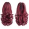 HSPJHTM Burgundy Ponytail Extensions,Claw Cilp Ponytails Extension for Women Curly 12" Synthetic Wine Red Pony Tail Wavy Halloween Fluffy Hairpiece for Daily Use