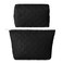 2 Pcs Quilted Makeup Bag Aesthetic Cosmetic Pouch for Women Puffer Travel Toiletry Bag Set Cotton Small Purse Pouch Pencil Case Makeup Organizer with Zipper(Black)