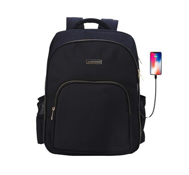 Barber Supplies Bag with USB Port, Portable Barber Clippers Backpack for Clippers and Supplies, Travel Hairstylist Clipper Organizer Bag for Barber